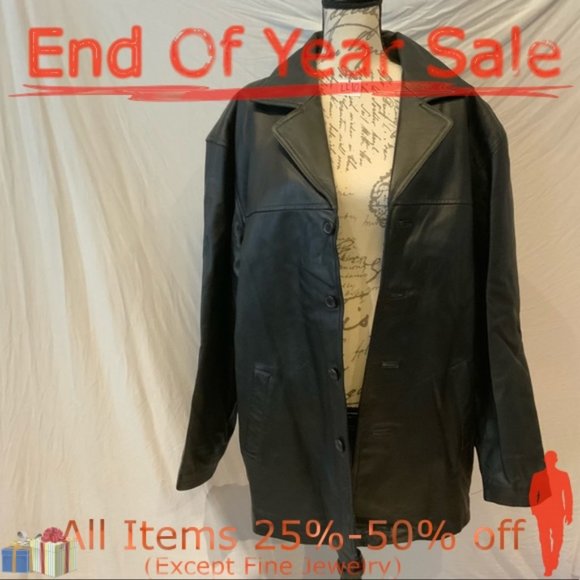 Vintage DNK authentic black leather jacket - Picture 1 of 5